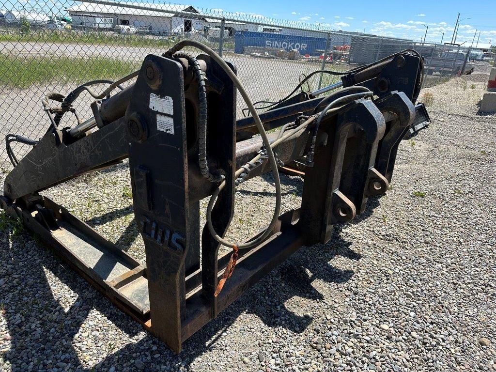 Large Wheel Loader Pipe Grapple 120” wide 84” forks can relug to fit 10029 JPH