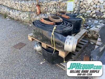 RUBBER DISCHARGE HOSE WITH VICT COUPLINGS #7782 AS