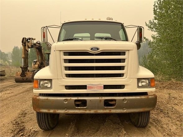 1998 Ford L9501 Single Axle with 2011 Bluesky Tridem Drop Deck Equipment Trailer #7471 JF