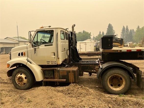 1998 Ford L9501 Single Axle with 2011 Bluesky Tridem Drop Deck Equipment Trailer #7471 JF