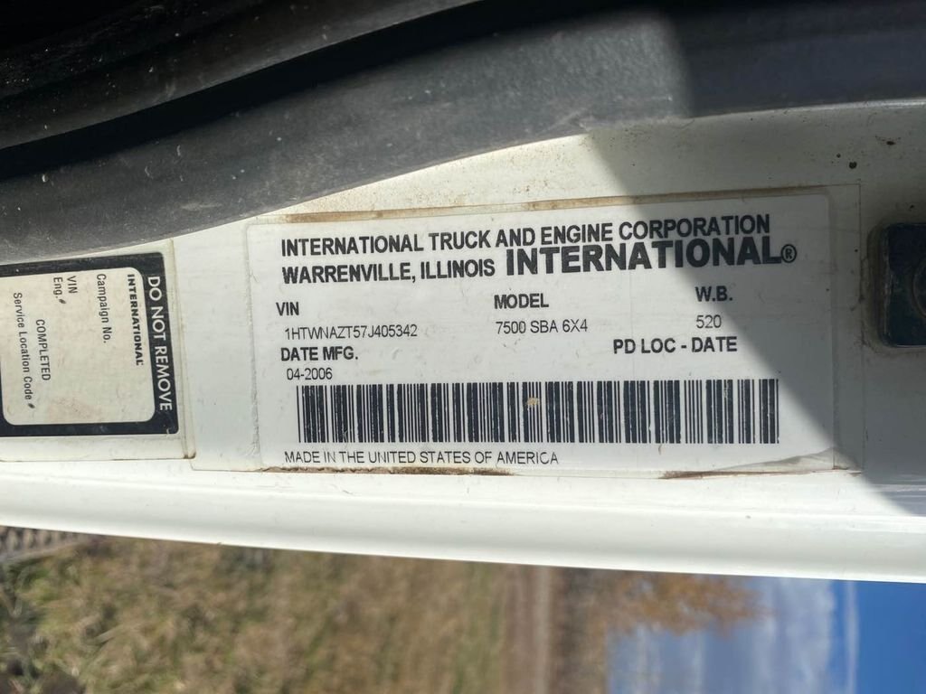 2007 International 7500 SB Gravel Truck #7911 AS