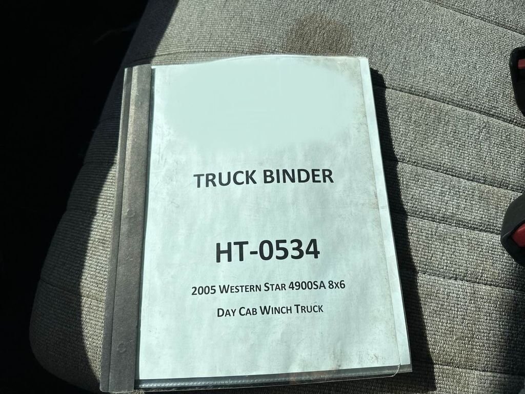 2005 Western Star Tri Axle Winch Truck #7138 AS