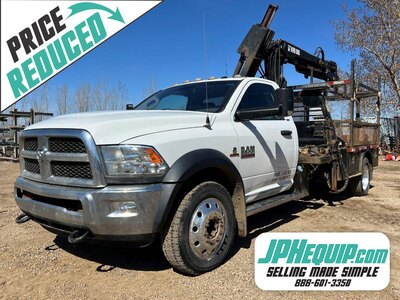 2014 Dodge RAM 5500 HD SLT Picker and Post Driving Truck LOW KMs #8533 DP