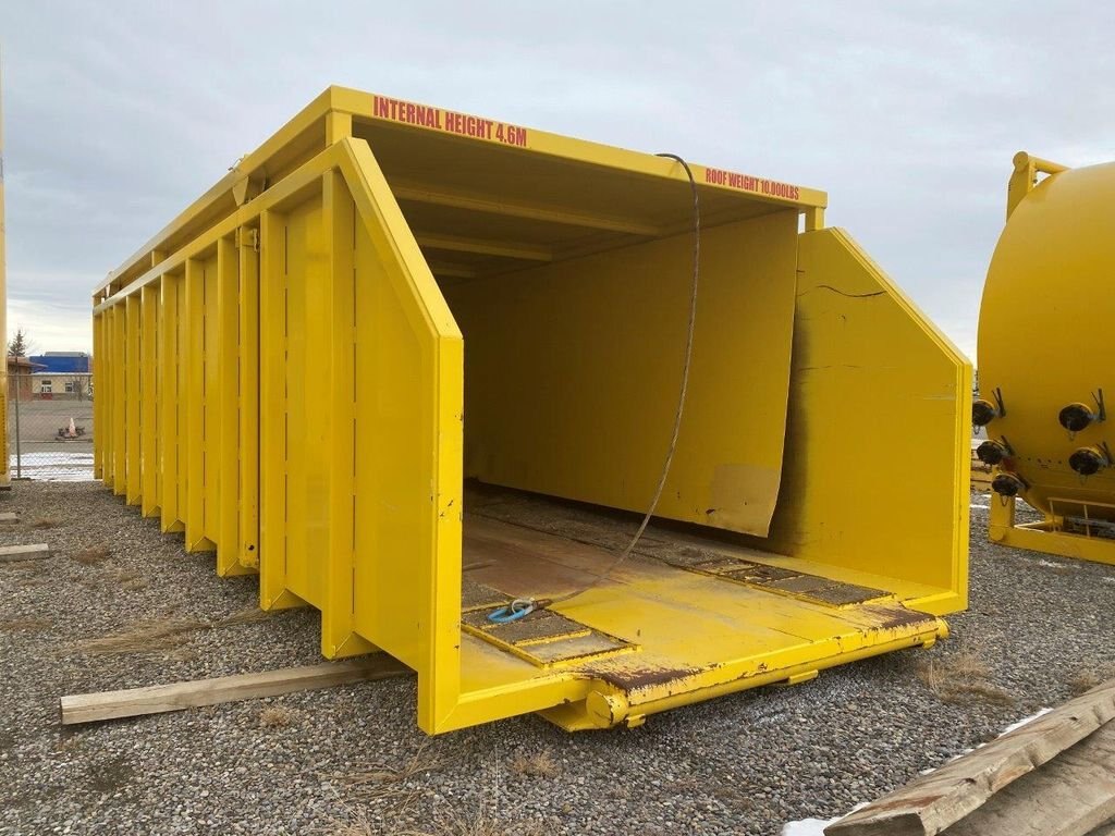 HIGH WALL SHALE BIN WITH RETRACTABLE ROOF