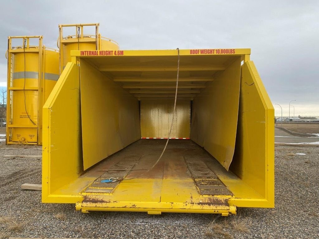 HIGH WALL SHALE BIN WITH RETRACTABLE ROOF