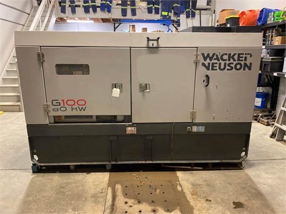 2011 Wacker Neuson G100 80kW Skid Mount Generator