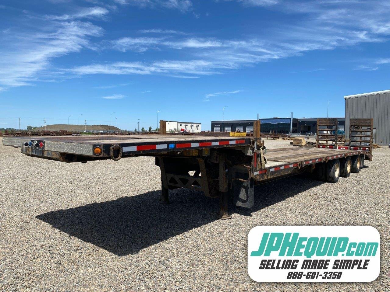 2007 BWS 47 Ft Tridem Tri Axle Step Deck Trailer - 2007 BWS Eze-2-Load Trailer #8481 BP