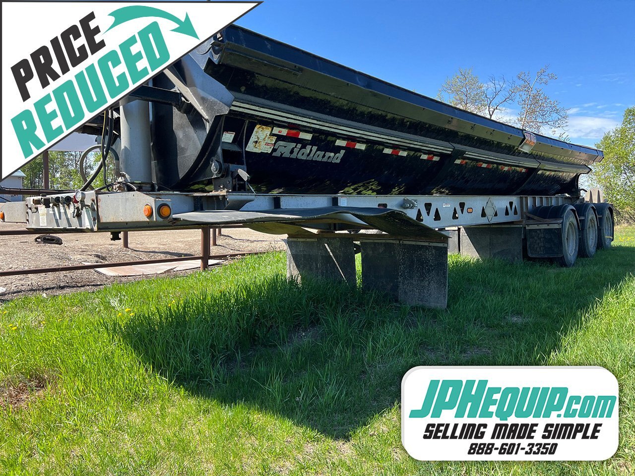 2014 Midland 40FT TW3000 Triaxle Side Dump Trailer - #8166 JF