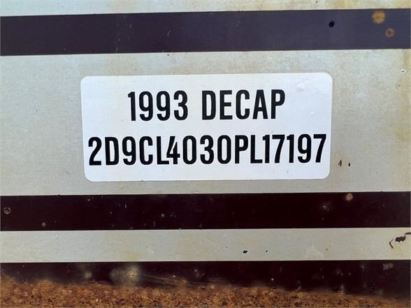 1993 DECAP Tridem Belly Dump Trailer