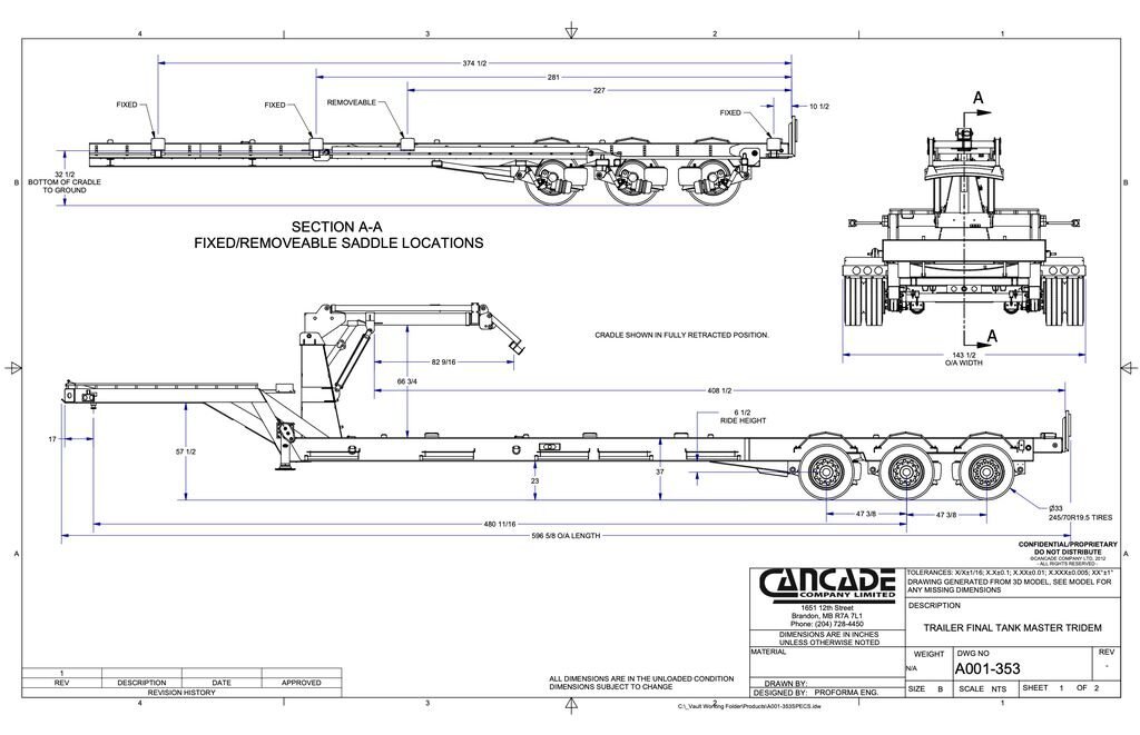 2013 Cancade Tank Master Trailer #8407 AS