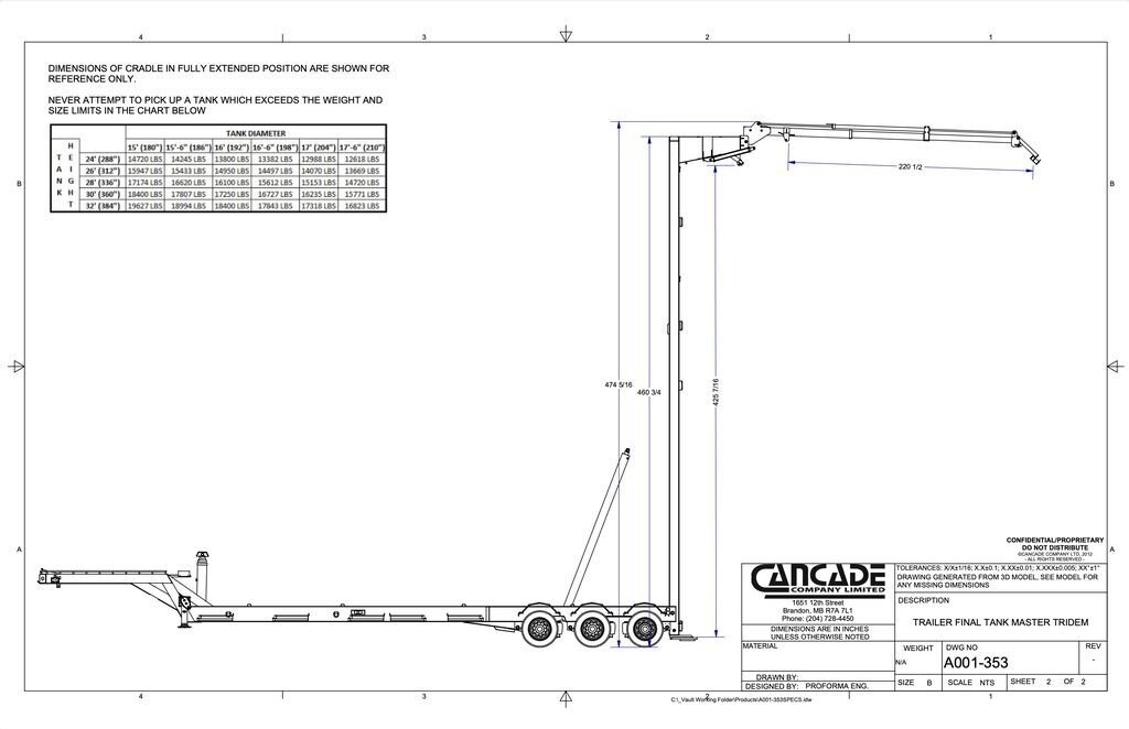 2013 Cancade Tank Master Trailer #8407 AS