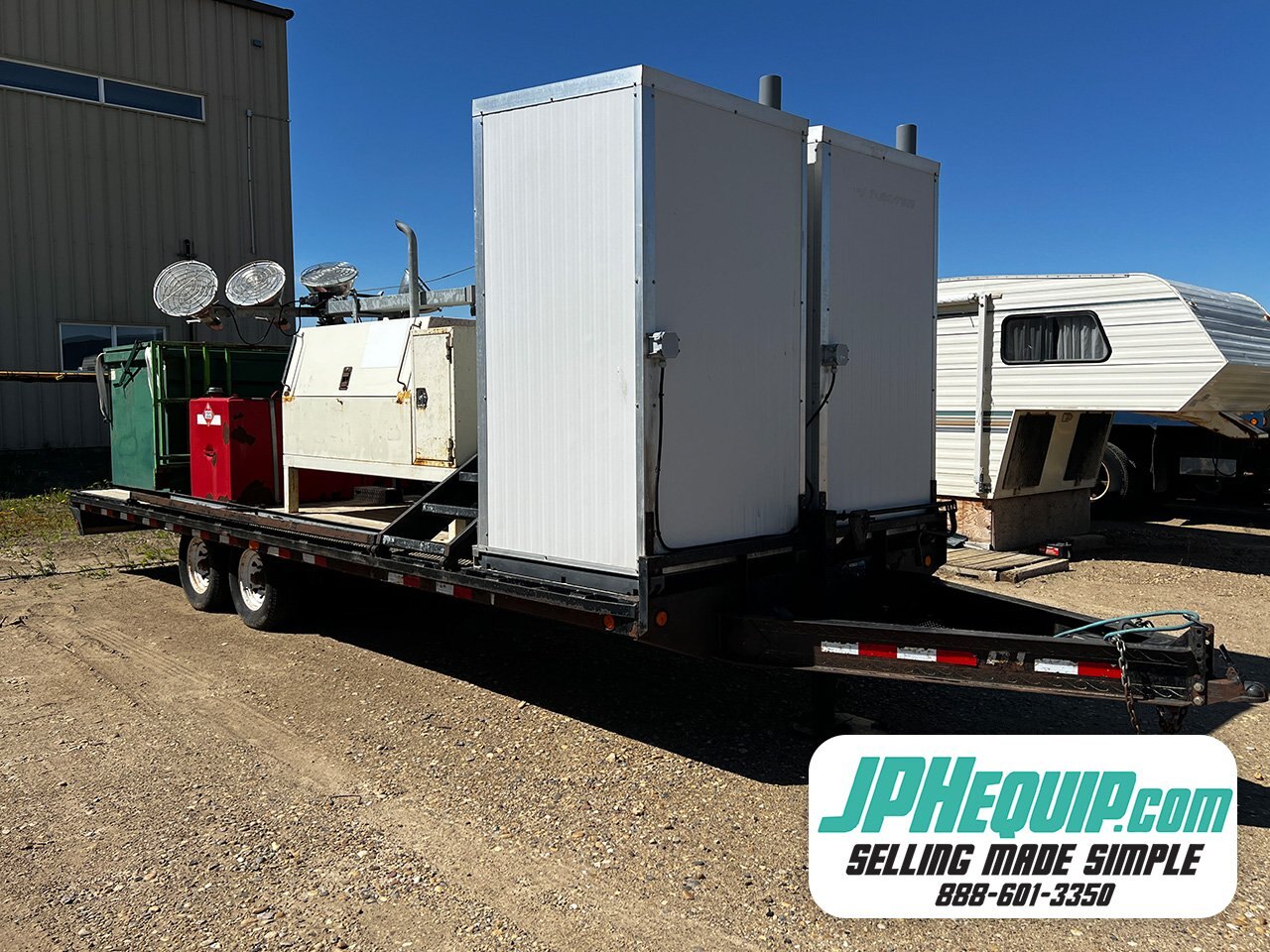 2012 PJ Combo Unit Trailer Generator, Washrooms, Garbage, Light Tower #6677 BP