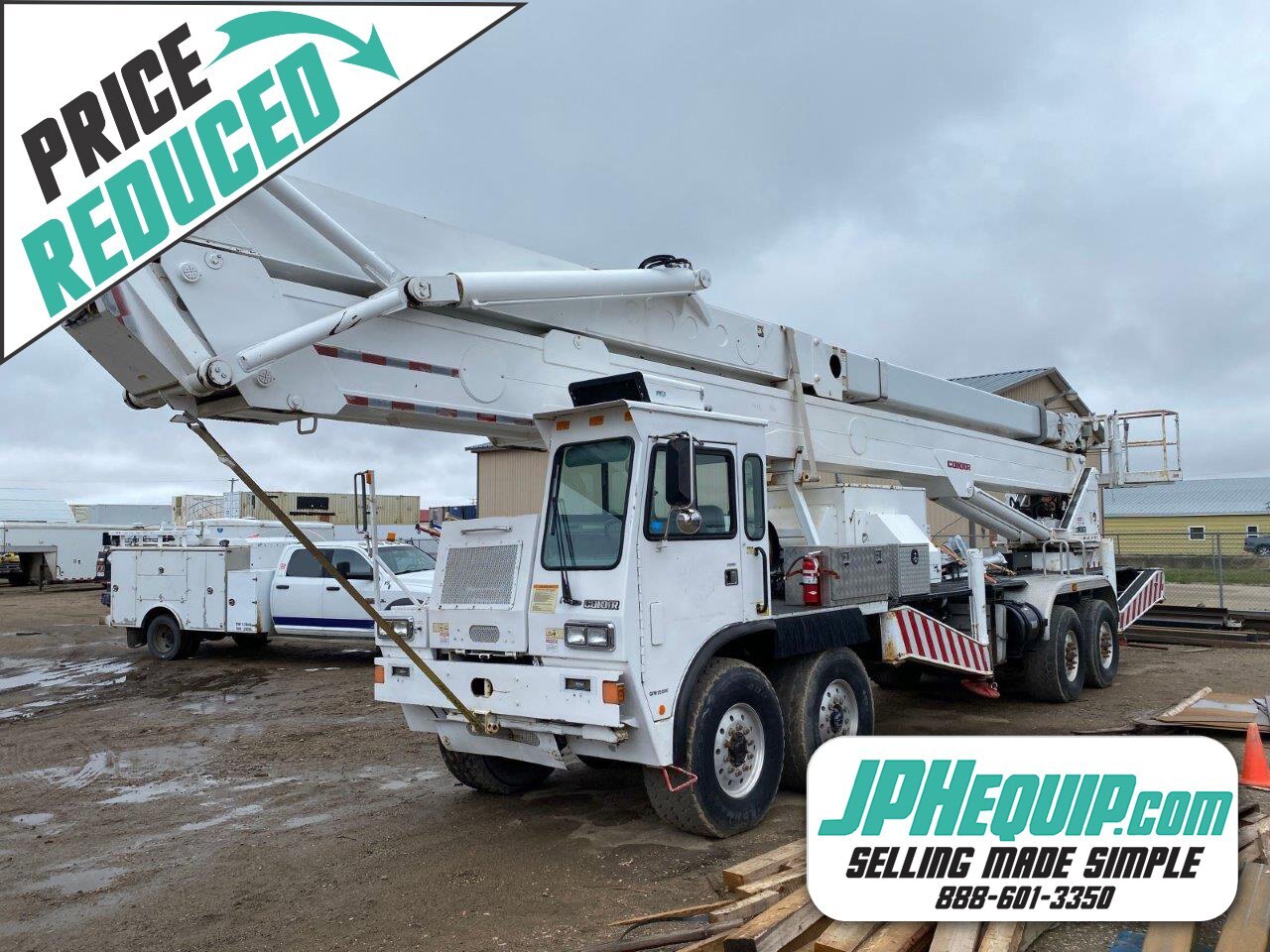 1999 Condor 150I Boom Truck 153 ft Mounted on 1999 Special Truck Inc Badger Bucket Truck #8600 BP