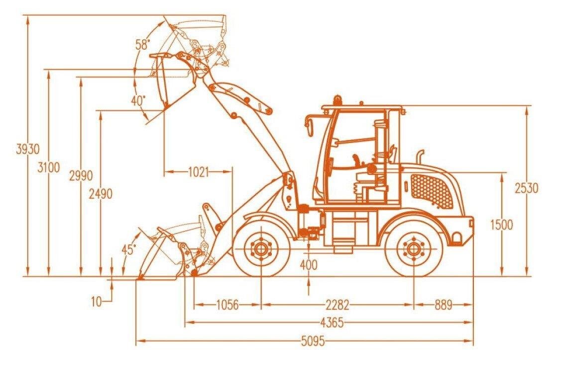 2024 Brawn B15/ER 15 Wheel Loader *** Great Snow Removal Machine Mini Wheel Loader #8833 BP