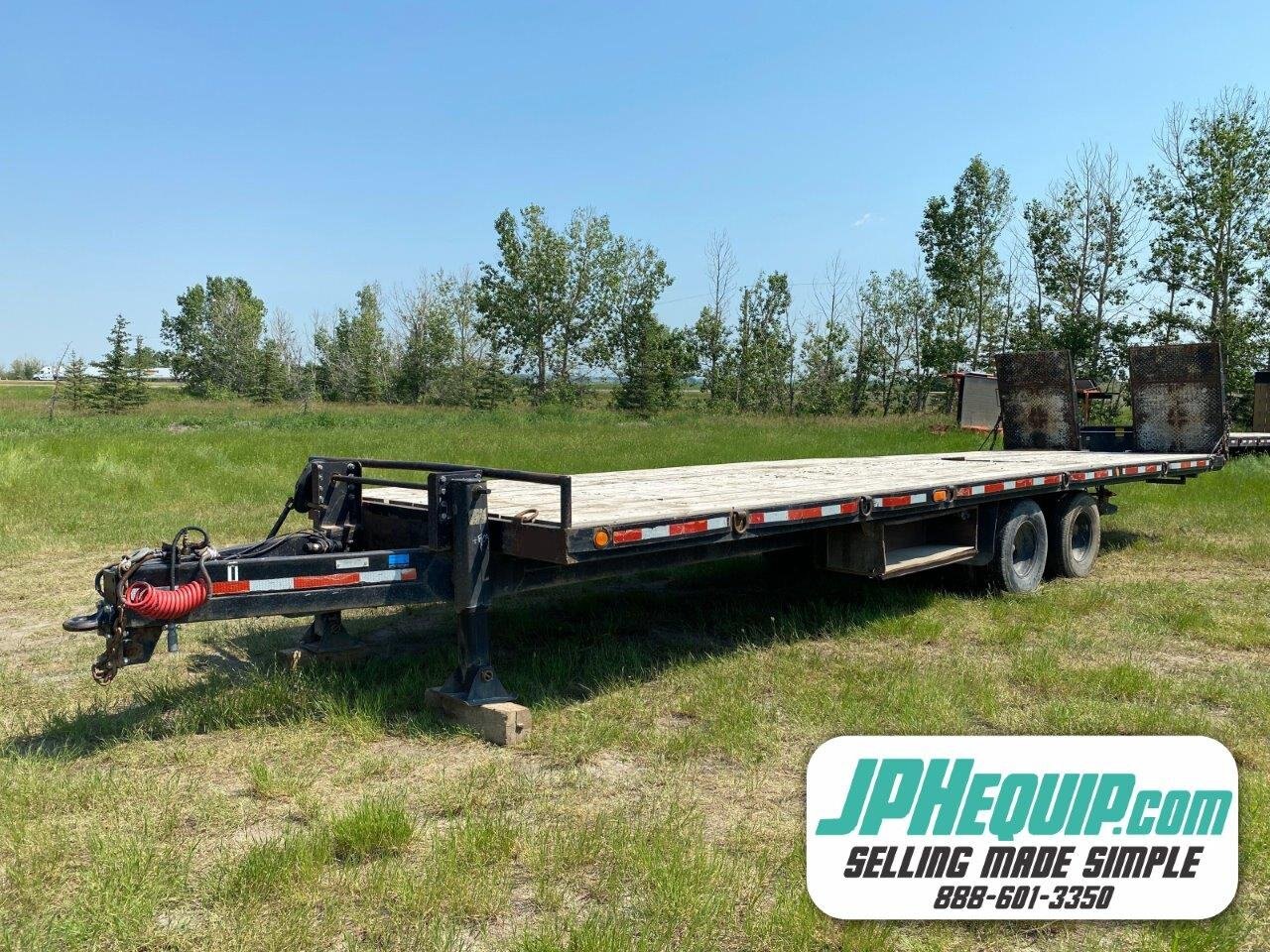 1995 Ubilt Flat Deck Trailer 30ft Tandem Axle #8818 BP