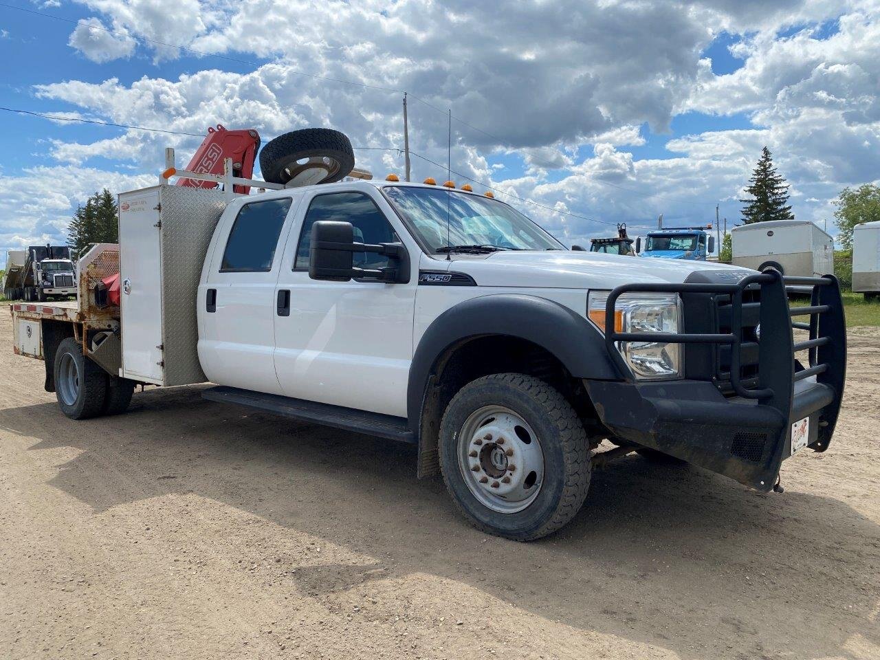 2013 Ford F550 Crew Cab Service Truck with Crane #8745 BP