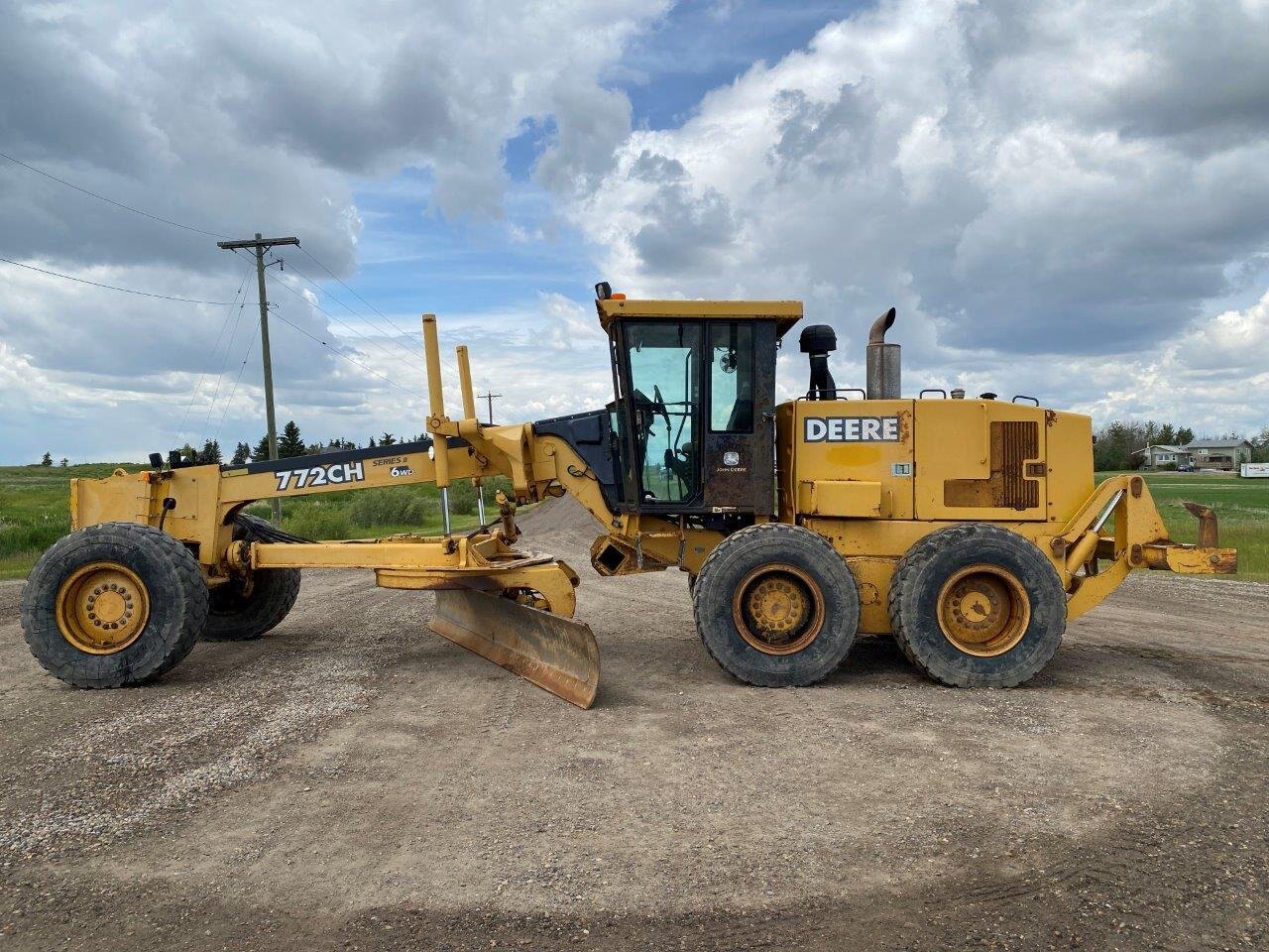 2003 Deere 772CH II Motor Grader 6WD with 12ft Snow Wing #8748 BP