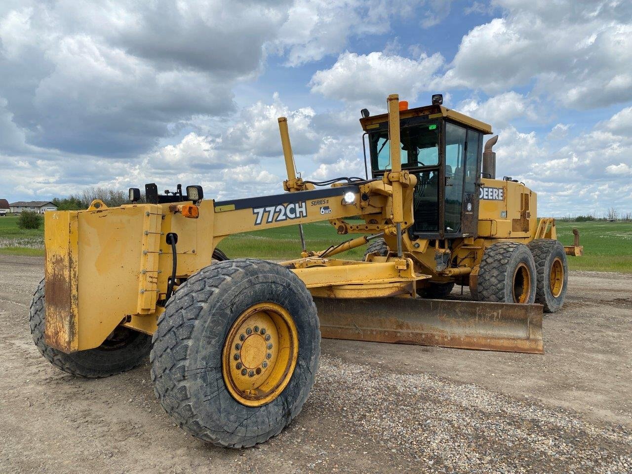 2003 Deere 772CH II Motor Grader 6WD with 12ft Snow Wing #8748 BP