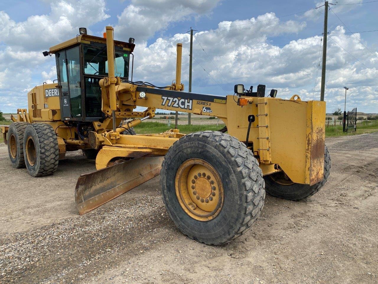 2003 Deere 772CH II Motor Grader 6WD with 12ft Snow Wing #8748 BP