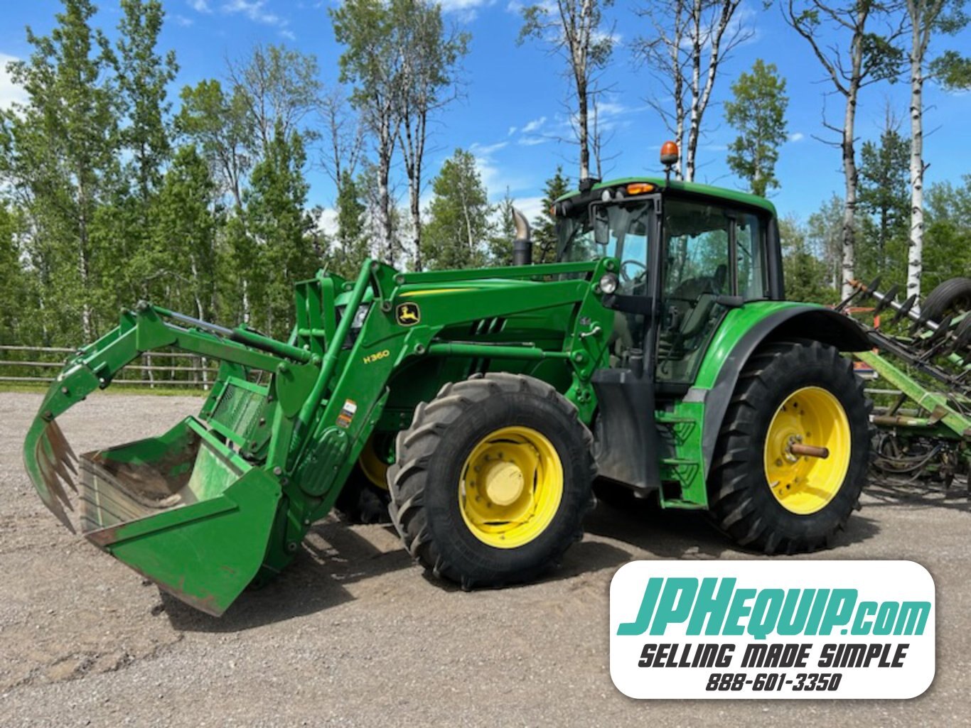 2015 John Deere 6150 M Tractor with Loader #8797 JF