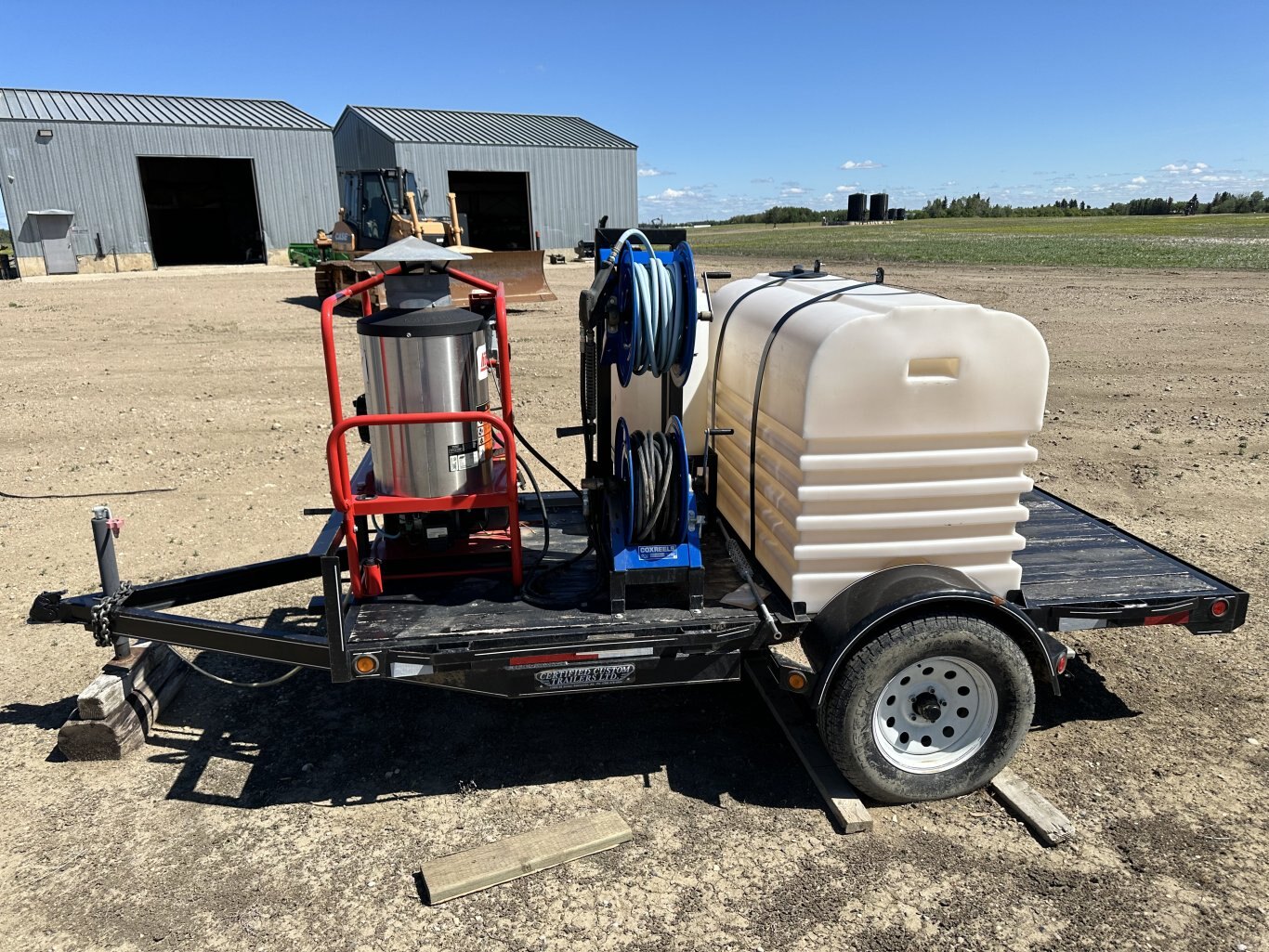 2007 Custom Trailer with Hotsy Pressure Washer #8789 JA