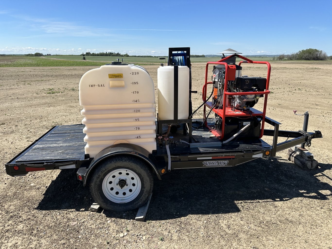 2007 Custom Trailer with Hotsy Pressure Washer #8789 JA