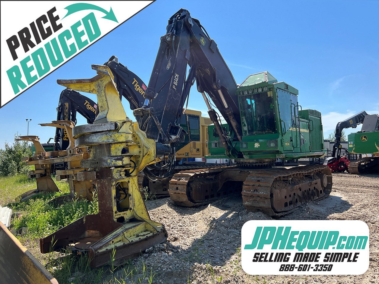 2011 John Deere 953K Feller Buncher with NEW Engine and Pumps #8809 JF