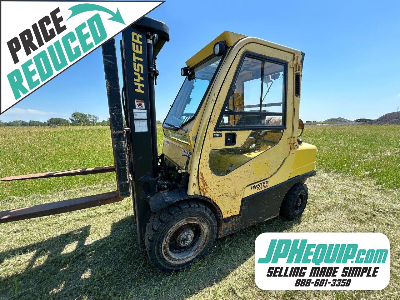 2008 Hyster H70FT Propane Fork Lift #8831 AS