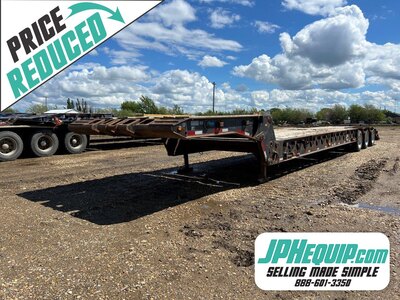 2009 Rayfab F53 60Ton Scissorneck Lowboy Trailer #8725 DP