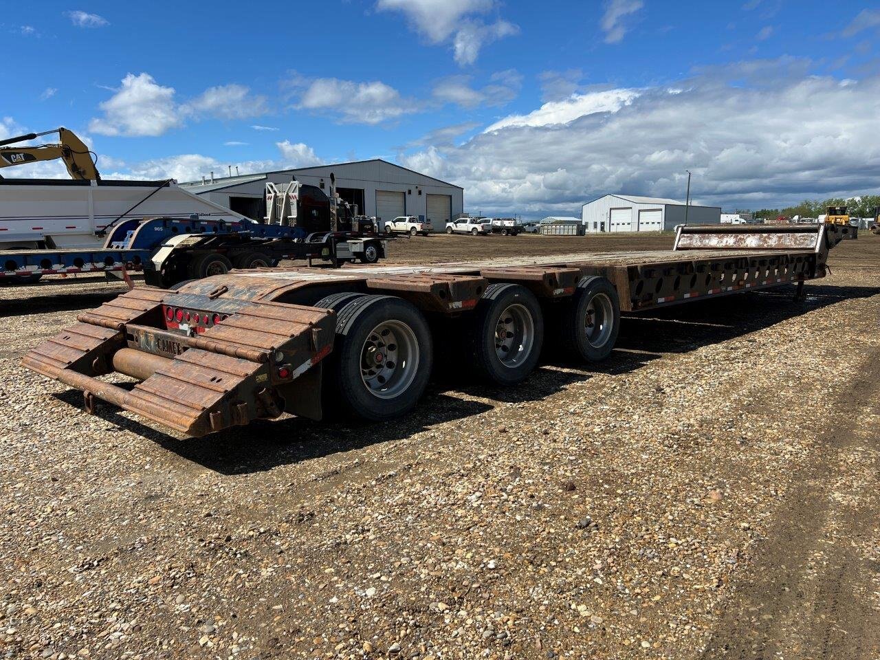 2009 Rayfab F53 60Ton Scissorneck Lowboy Trailer #8725 JF