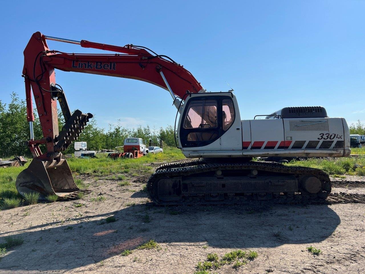 2008 LINKBELT 330 LX Excavator with Genesis LXP 300 Pulverizer AND Shear #8736 JF