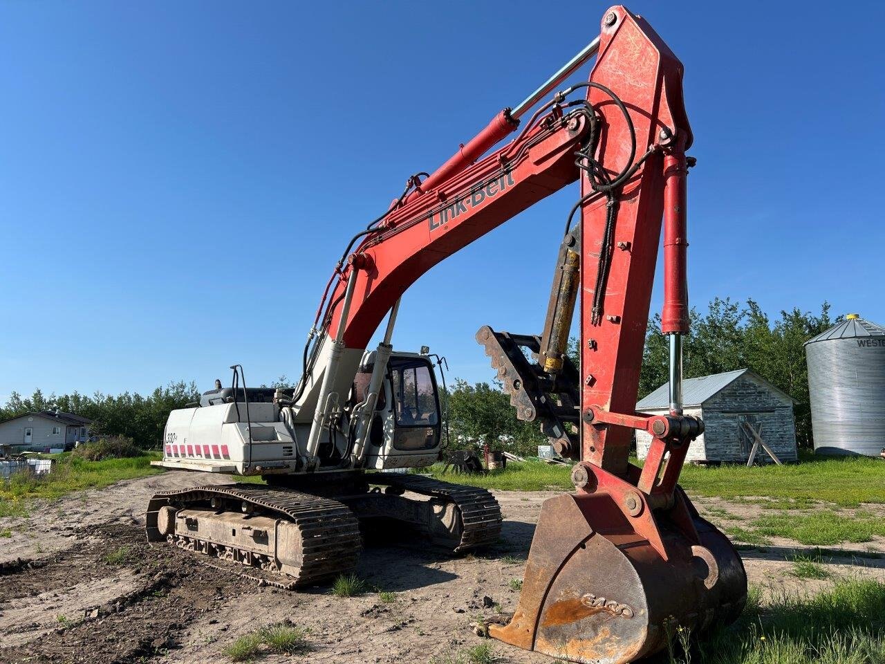 2008 LINKBELT 330 LX Excavator with Genesis LXP 300 Pulverizer AND Shear #8736 JF