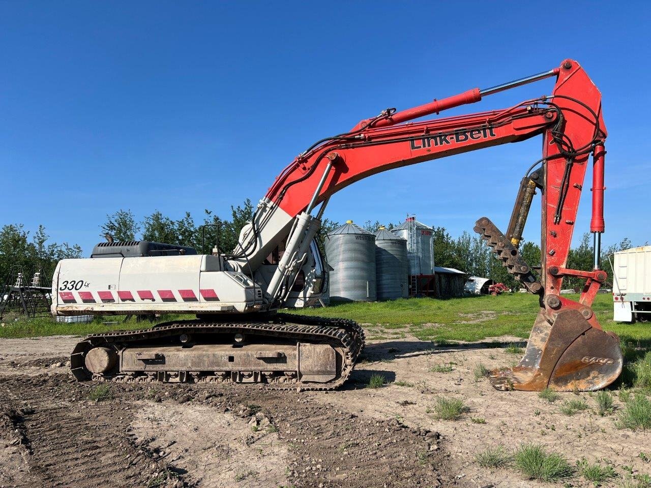 2008 LINKBELT 330 LX Excavator with Genesis LXP 300 Pulverizer AND Shear #8736 JF