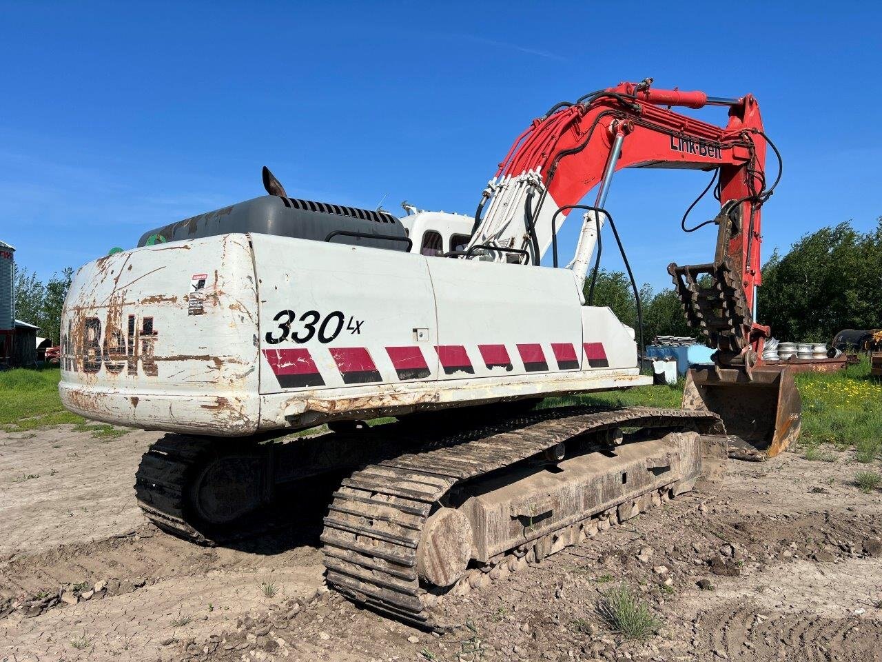 2008 LINKBELT 330 LX Excavator with Genesis LXP 300 Pulverizer AND Shear #8736 JF