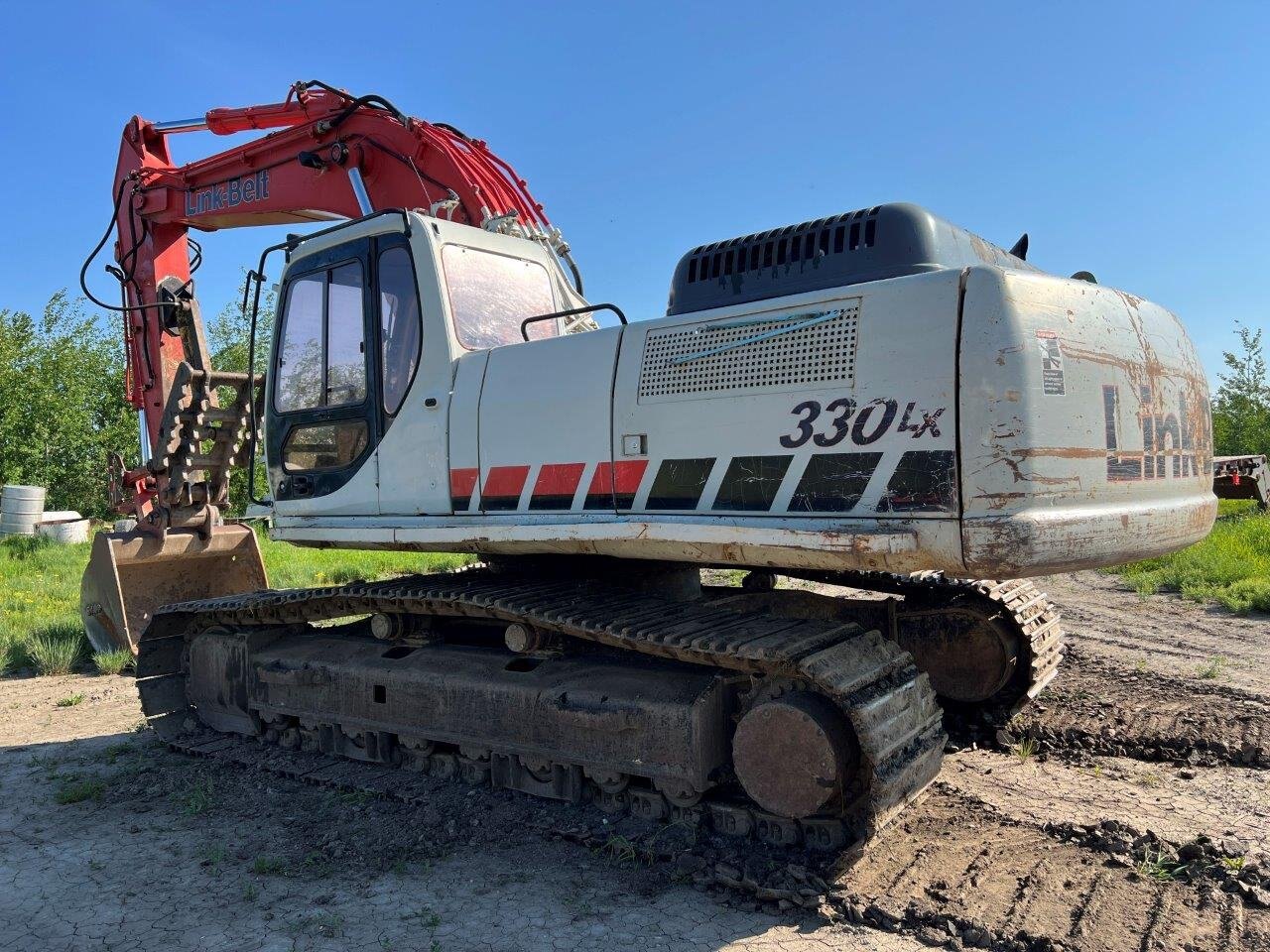 2008 LINKBELT 330 LX Excavator with Genesis LXP 300 Pulverizer AND Shear #8736 JF