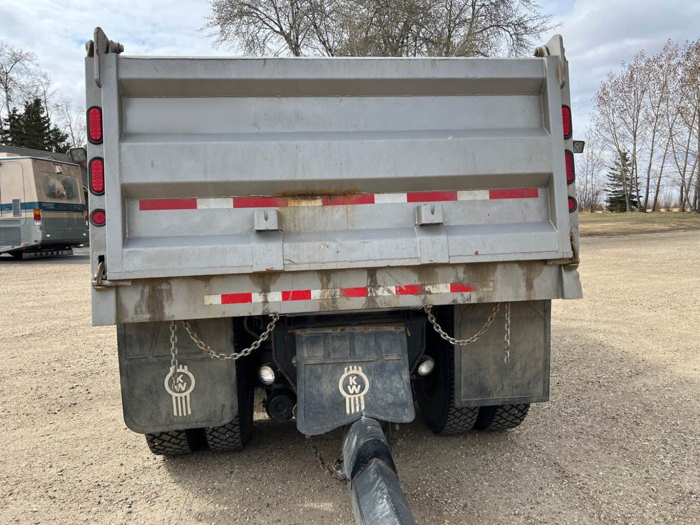 1995 Kenworth W900 Tandem Gravel Truck and 1999 Renn Tandem Pup Combo #8640 JF