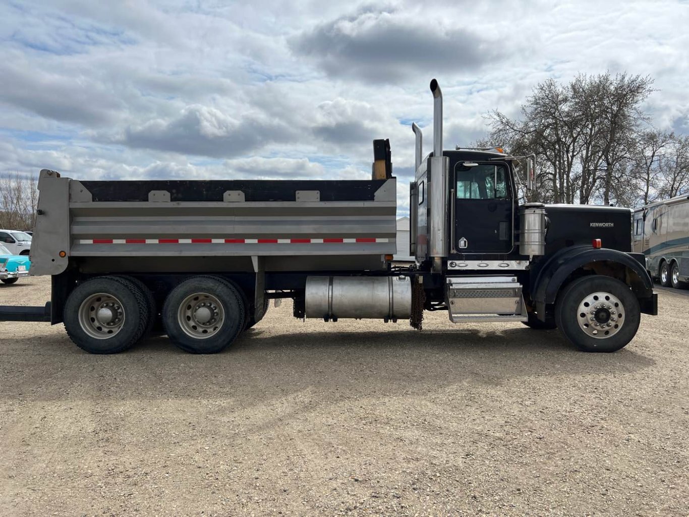 1995 Kenworth W900 Tandem Gravel Truck and 1999 Renn Tandem Pup Combo #8640 JF