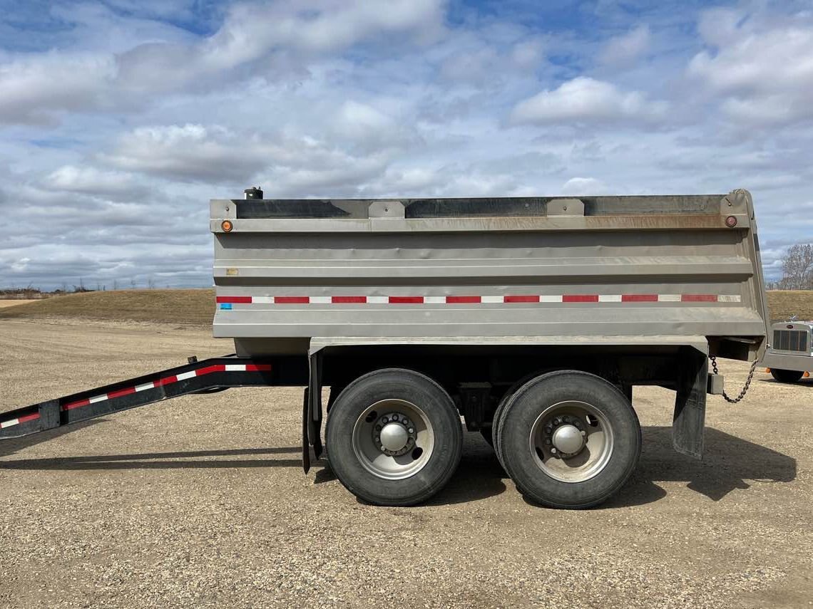 1995 Kenworth W900 Tandem Gravel Truck and 1999 Renn Tandem Pup Combo #8640 JF