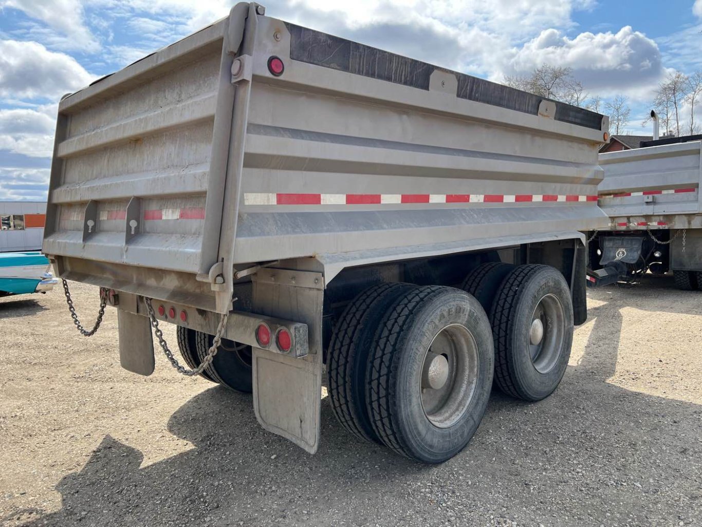 1995 Kenworth W900 Tandem Gravel Truck and 1999 Renn Tandem Pup Combo #8640 JF