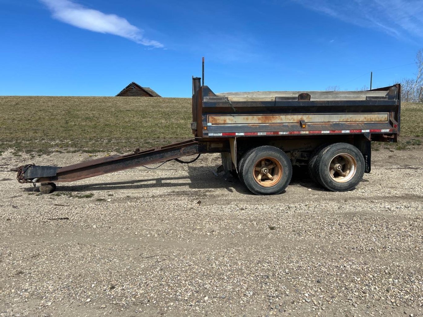 1993 McCoy Bros Tandem Gravel Pup Trailer #8639 JF