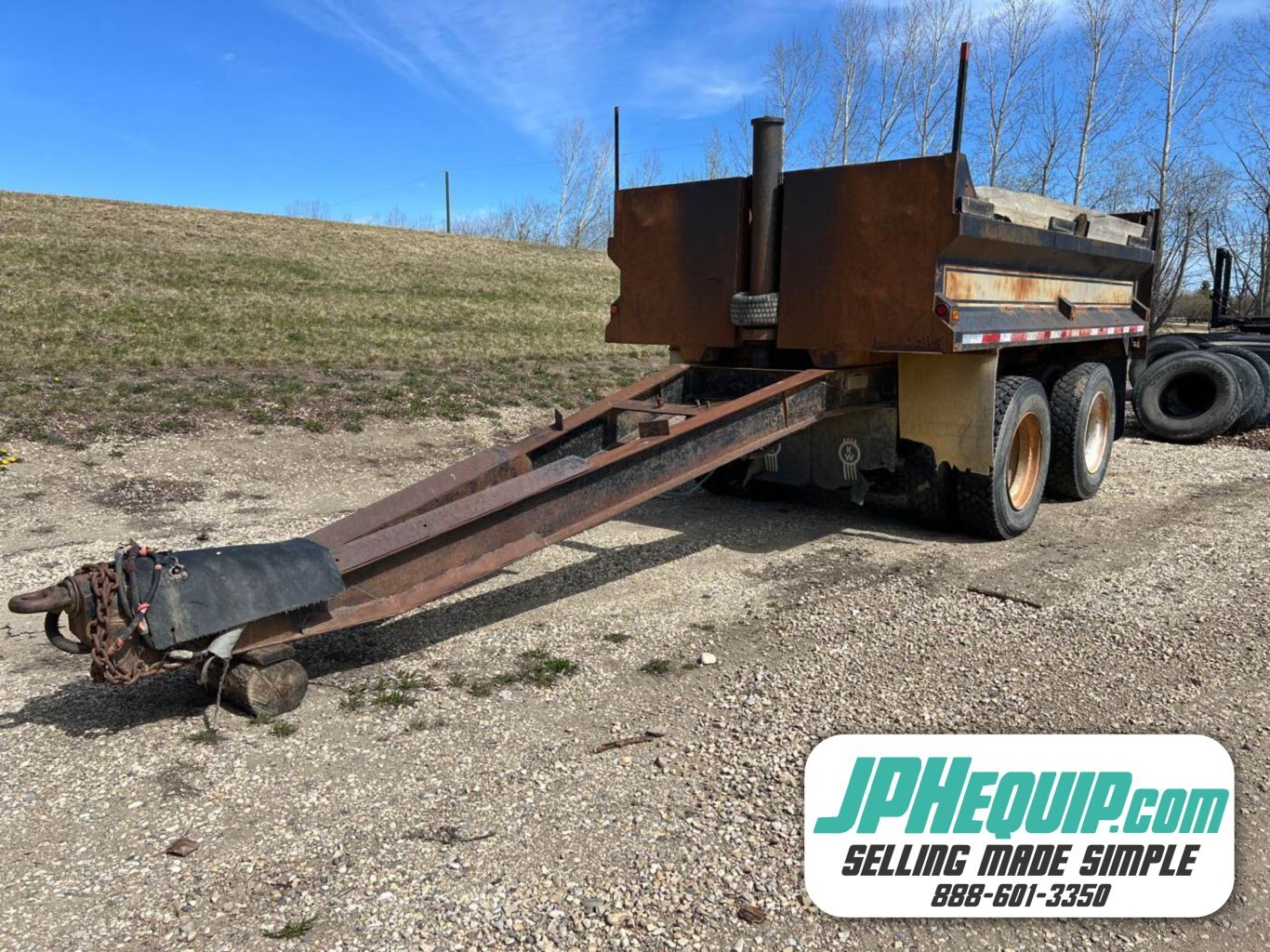 1993 McCoy Bros Tandem Gravel Pup Trailer #8639 JF