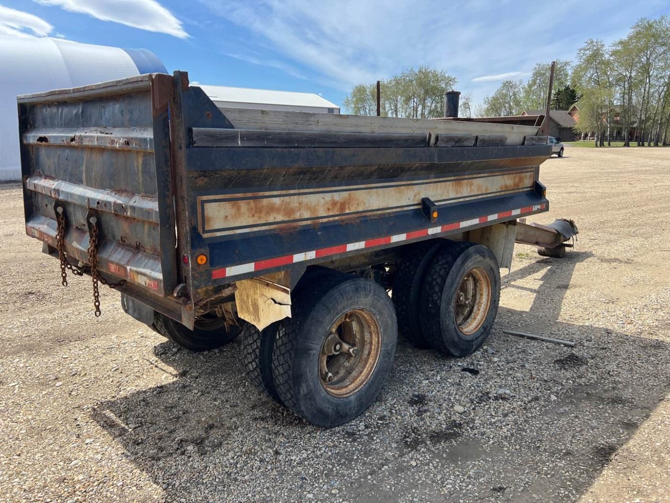 1993 McCoy Bros Tandem Gravel Pup Trailer #8639 JF