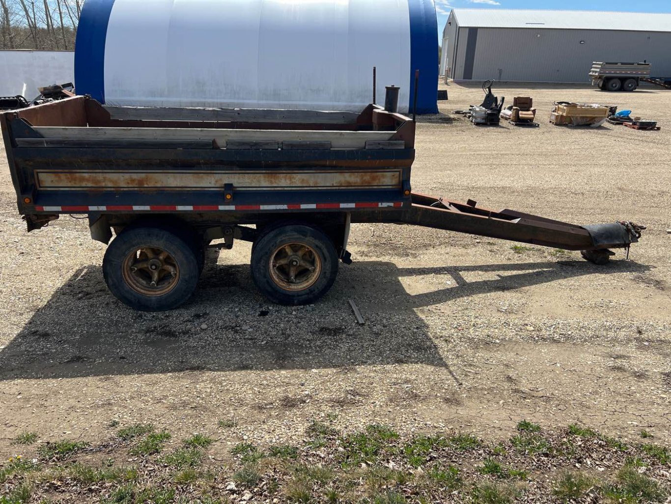 1993 McCoy Bros Tandem Gravel Pup Trailer #8639 JF