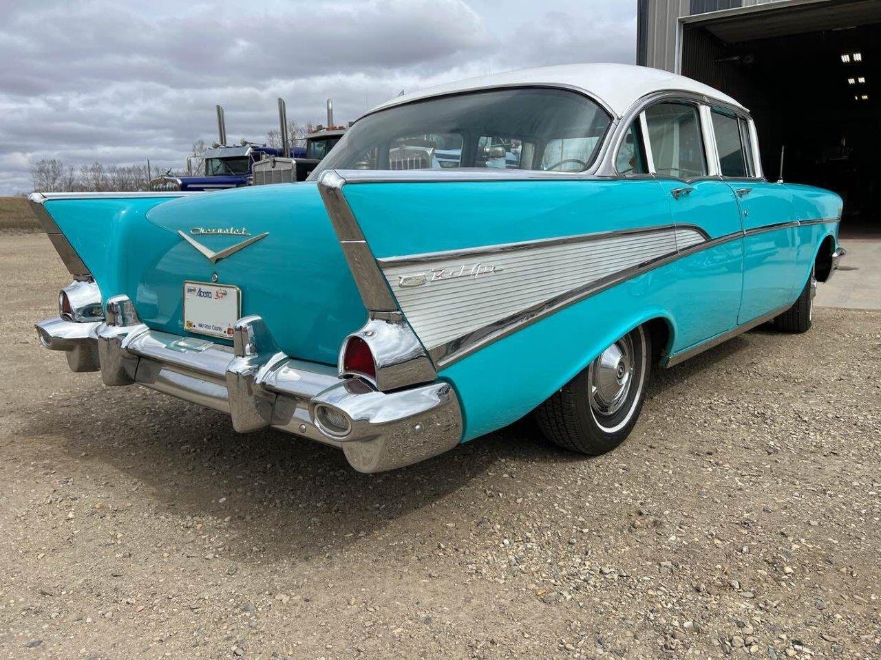 1957 Chevrolet Belair Restored Sedan #8664 JF