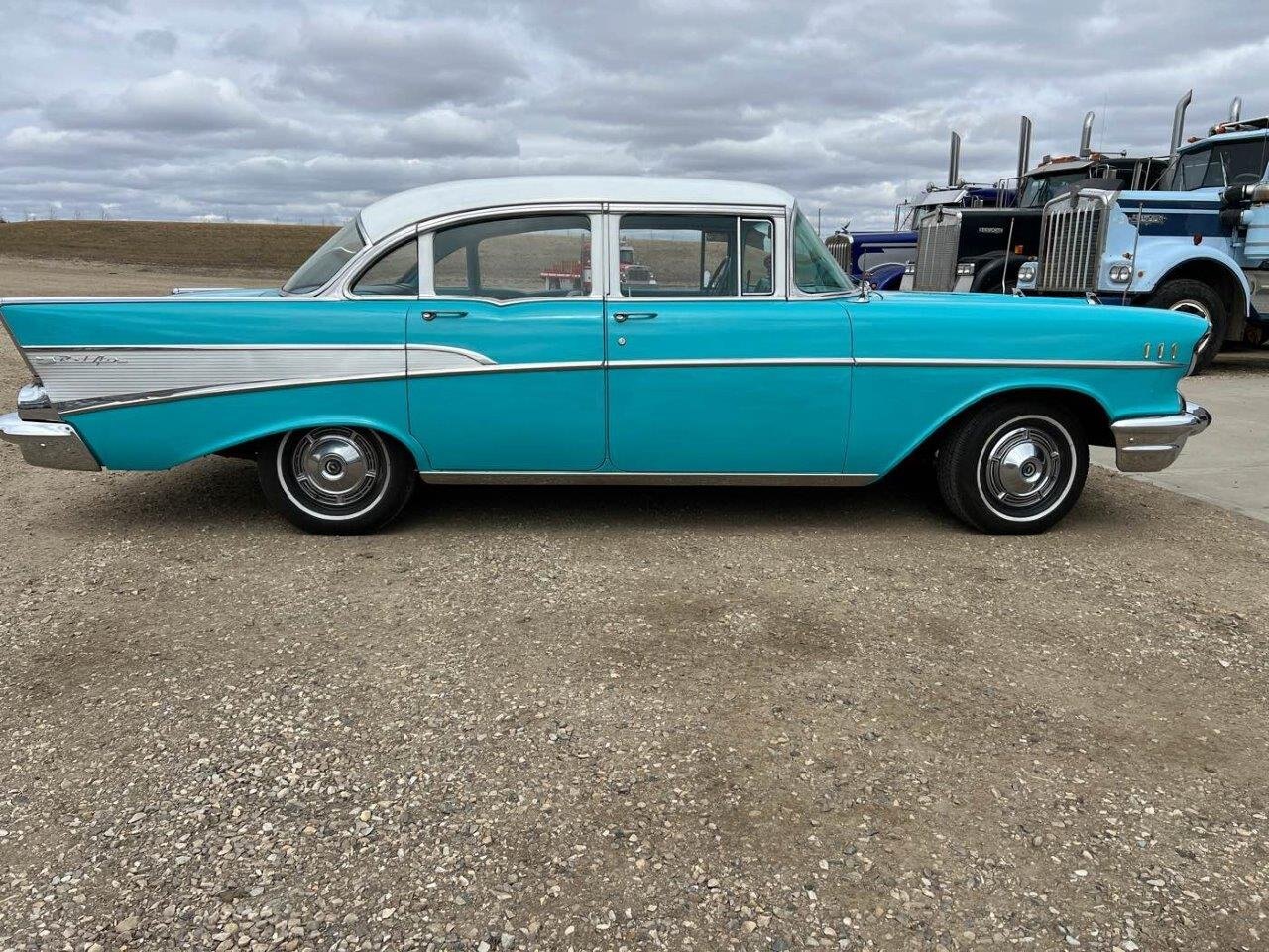 1957 Chevrolet Belair Restored Sedan #8664 JF