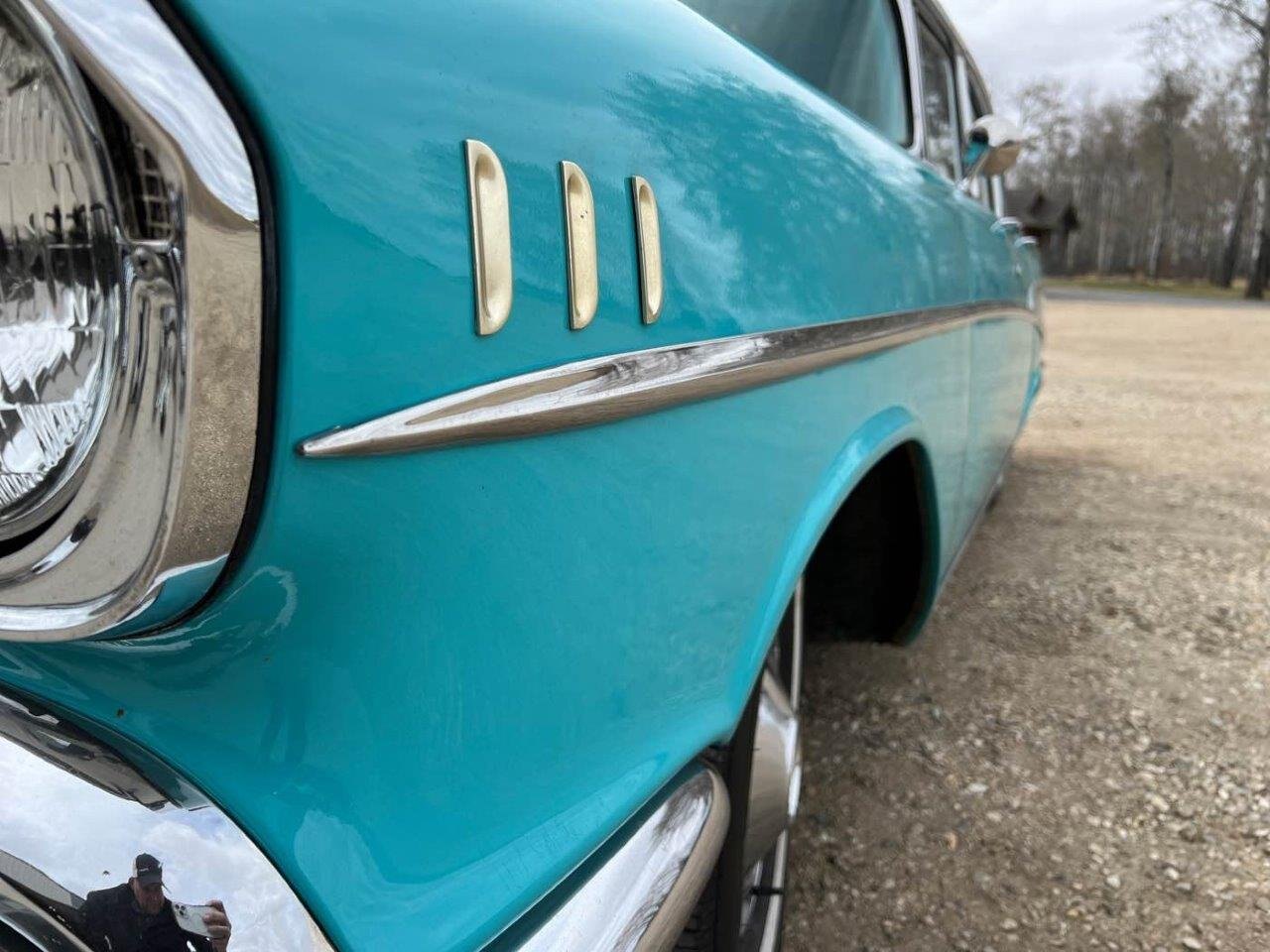 1957 Chevrolet Belair Restored Sedan #8664 JF