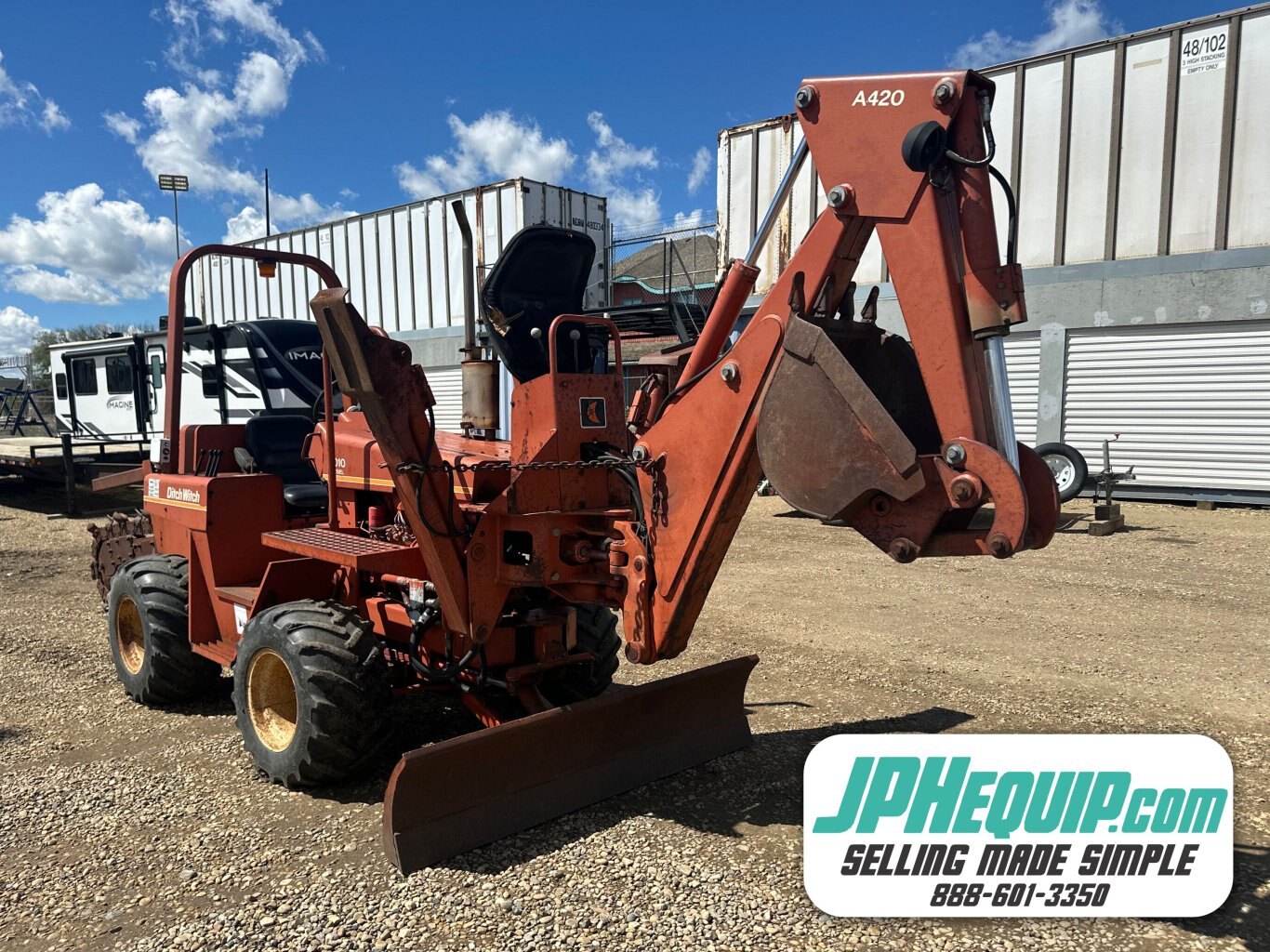 1988 Ditch Witch 4010DD Ride-On Trencher - #8680 JA