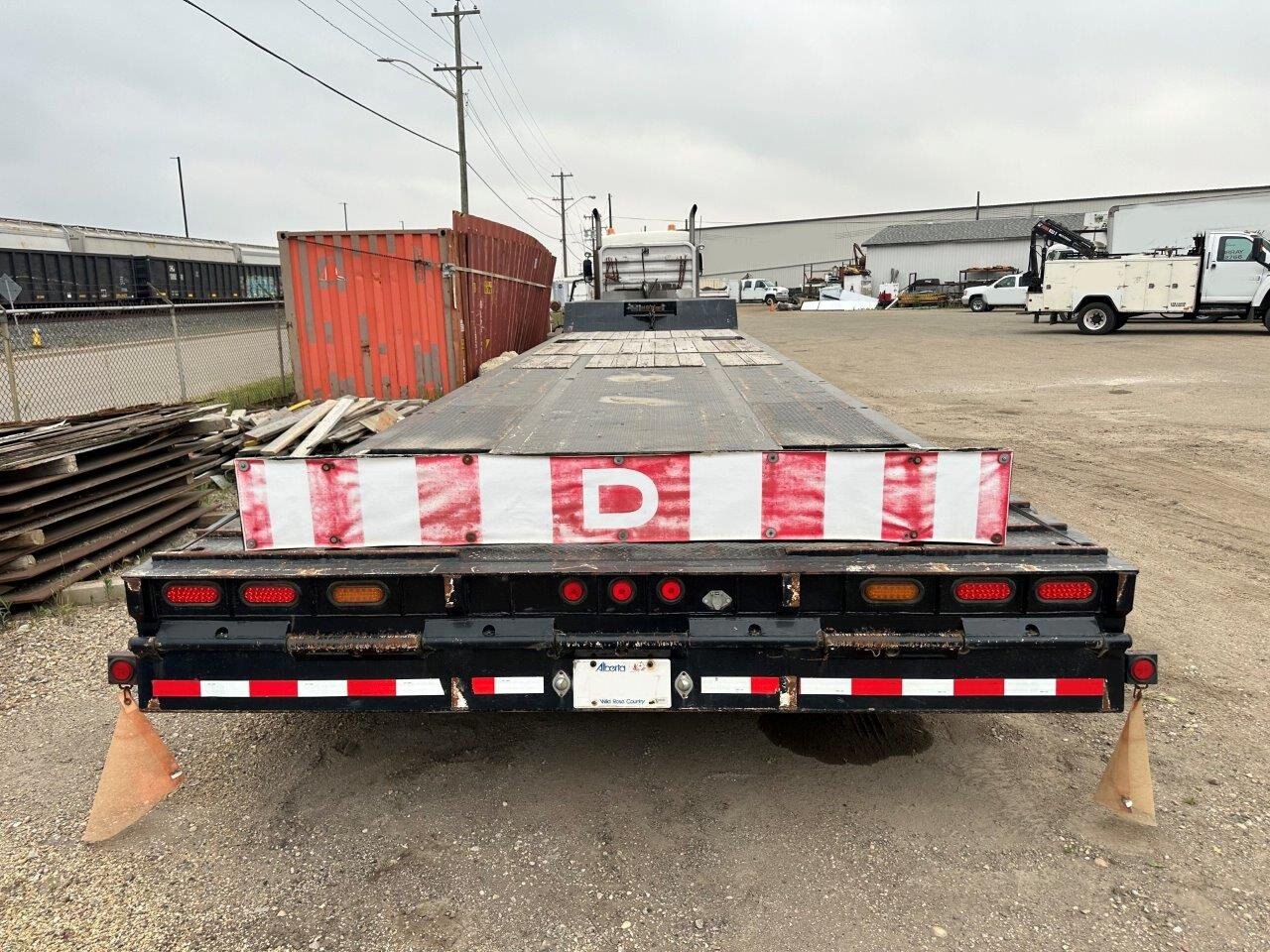 2001 Doepker Series 1 Commercial Trailer Drop Deck W/ Flips #8869 JA