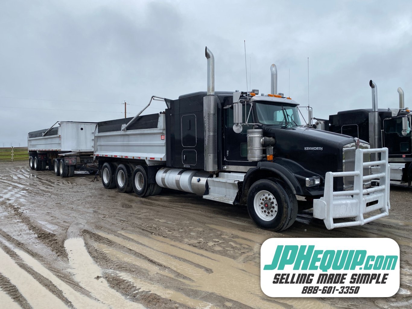 2016 Kenworth T800 Triaxle Gravel Truck with 2015 Trojan Quad Dump Wagon *Selling as a Pair* - #8613 BP