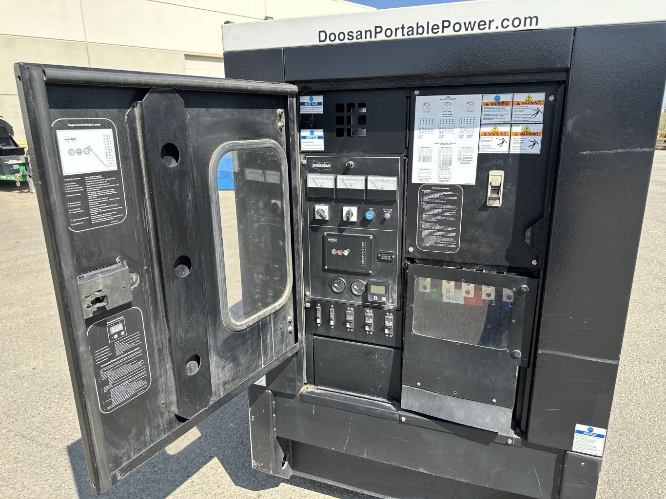 2012 DOOSAN G90 Generator with Transformer and Transfer Switch 8921 JA